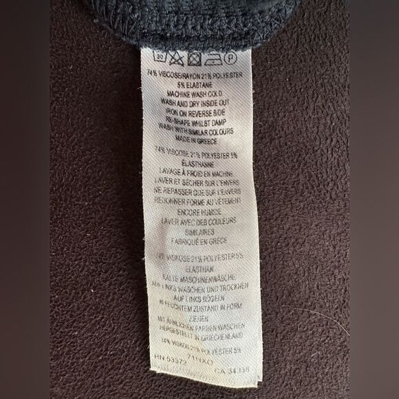 French Connection Short Sleeve Navy Blue Dress With Pockets Size 2 - Picture 8 of 8